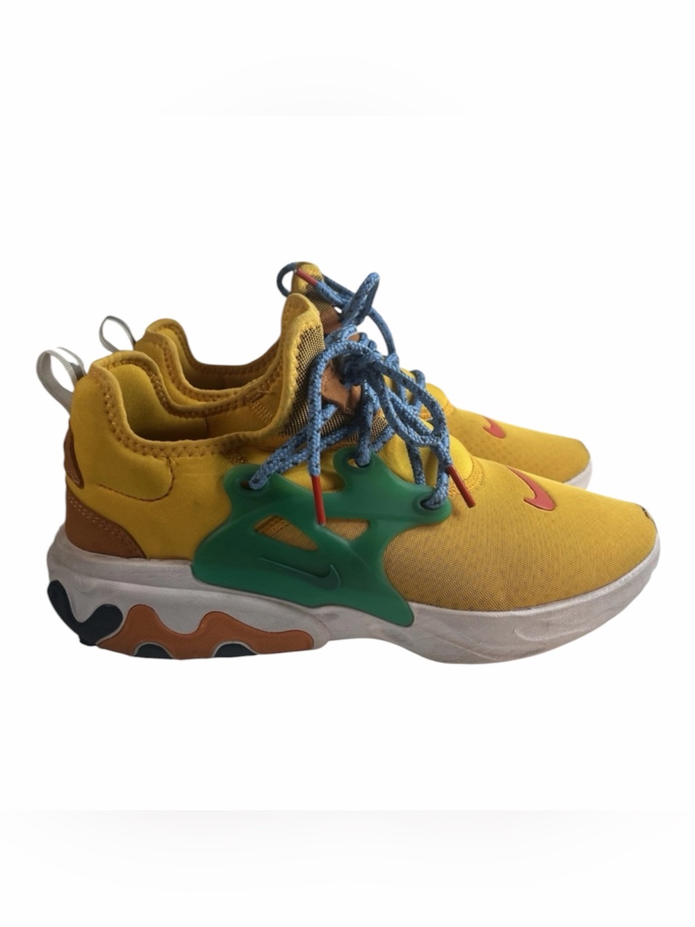 Nike React Presto Gold Yellow Colorblock AV2605-701 Mens Size 12 Rare